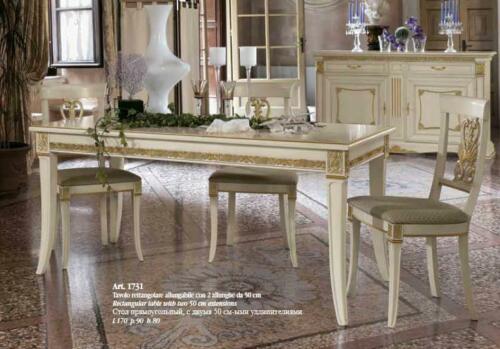 Klassischer Esstisch Tisch Massivholz Esszimmer Garnitur + 4x Stuhl Set Stühle Barock Klassischer Esstisch Tisch Massivholz Esszimmer Garnitur + 4x Stuhl Set Stühle Barock von JV Möbel