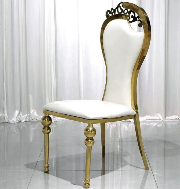 Klassischer Esszimmer Weiß-Goldener Stuhl Polsterstühle Holz Stühle Neu Klassischer Esszimmer Weiß-Goldener Stuhl Polsterstühle Holz Stühle Neu von JV Möbel