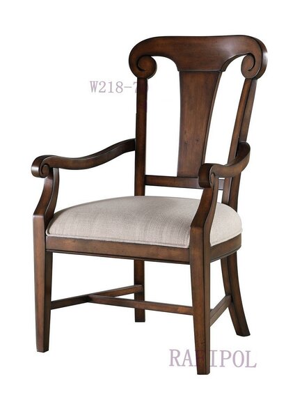 Klassischer Stuhl Esszimmerstuhl Holz braun Armlehnen Sessel Lehnstuhl Stühle Klassischer Stuhl Esszimmerstuhl Holz braun Armlehnen Sessel Lehnstuhl Stühle von JV Möbel