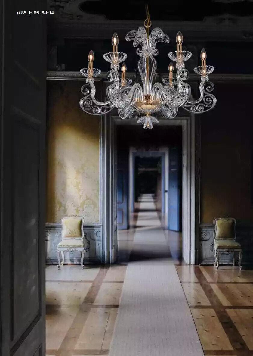 Klassischer Transparenter Kronleuchter Deckenlüster Stilvolle Lampe Neu Klassischer Transparenter Kronleuchter Deckenlüster Stilvolle Lampe Neu von JV Möbel