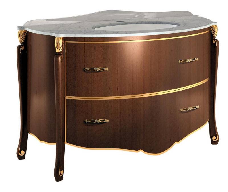 Klassischer Waschtisch Schrank Waschbecken Unterschrank Italienisches Badezimmer Klassischer Waschtisch Schrank Waschbecken Unterschrank Italienisches Badezimmer von JV Möbel