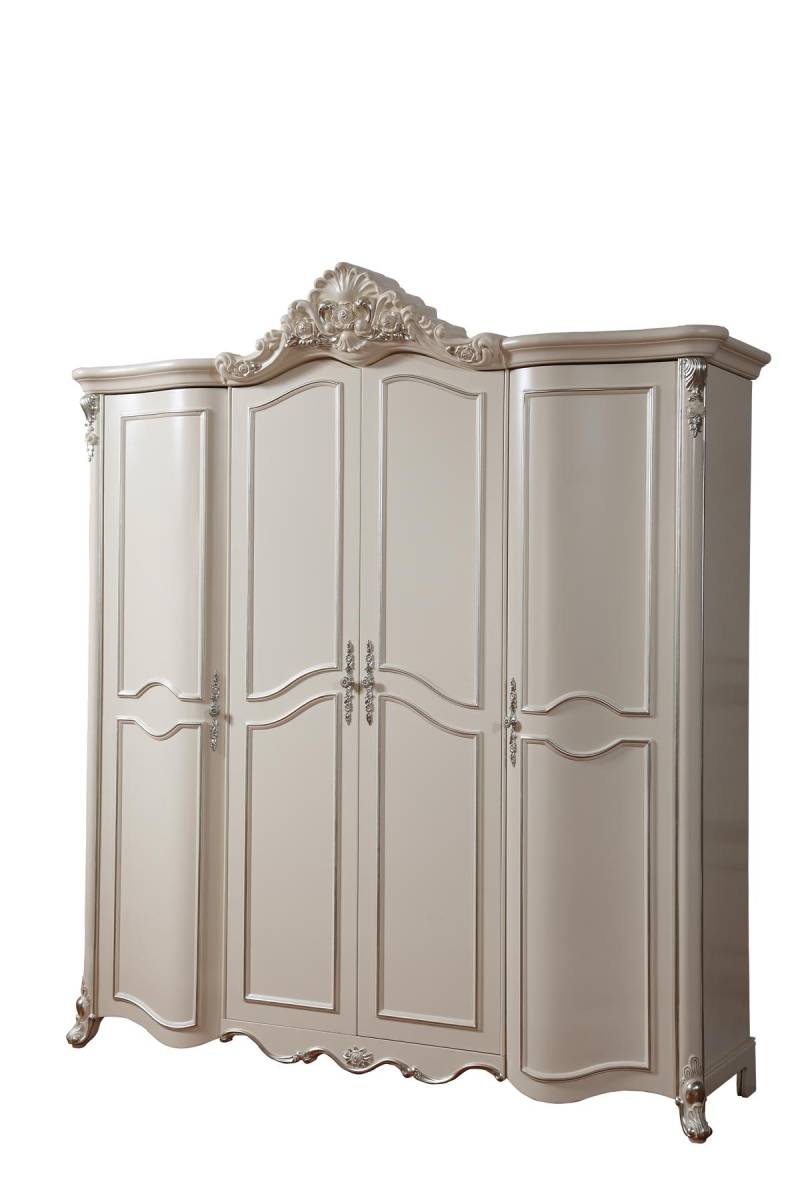 Kleider Schrank Designer Kleiderschränke Möbel Wohnen Möbel Holz Barock Rokoko von JV Möbel