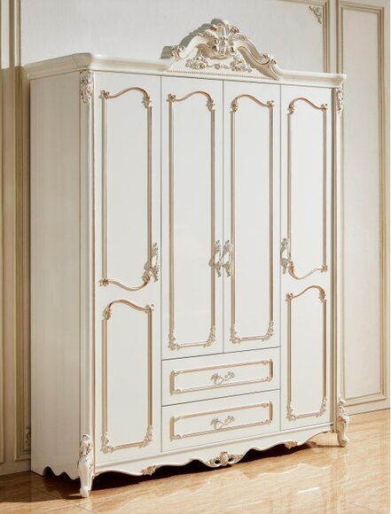 Kleiderschränke Schlafzimmer Weiß Kleiderschrank Schrank Holz Möbel von JV Möbel