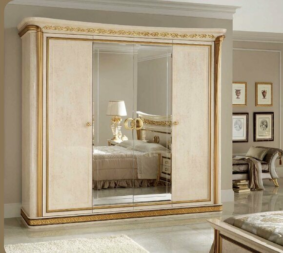 Kleiderschrank 4türig antik Barock Rokoko Jugendstil Möbel Schlafzimmer von JV Möbel