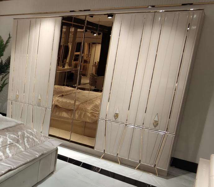 Kleiderschrank Ankleideschrank 277cm Garderobenschrank Spiegelschrank Schrank von JV Möbel
