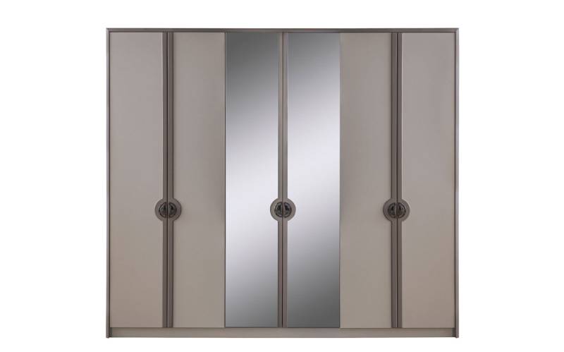 Kleiderschrank Garderobenschrank Schrank Moderne Holzschrank Grau von JV Möbel