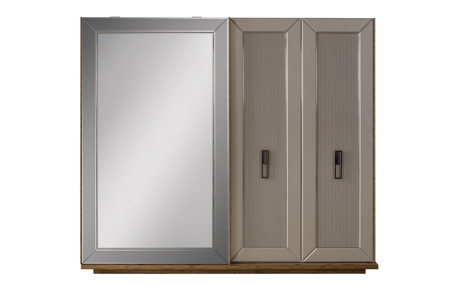 Kleiderschrank Garderobenschrank Schrank Spiegel Holzschrank Beige Kleiderschrank Garderobenschrank Schrank Spiegel Holzschrank Beige von JV Möbel