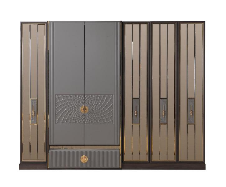 Kleiderschrank Kleiderstauraum Garderobenschrank Ankleideschrank Schrank 280cm von JV Möbel