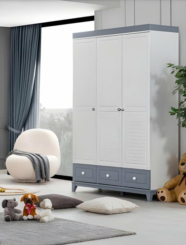 Kleiderschrank Luxus Kleiderschrank Holz Kinderzimmer Möbel Design Mehrfarbig Kleiderschrank Luxus Kleiderschrank Holz Kinderzimmer Möbel Design Mehrfarbig von JV Moebel