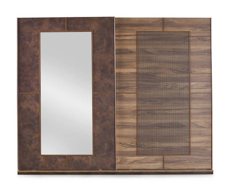 Kleiderschrank Schlafzimmerschrank Groß Holzschrank Holz Braun von JV Möbel