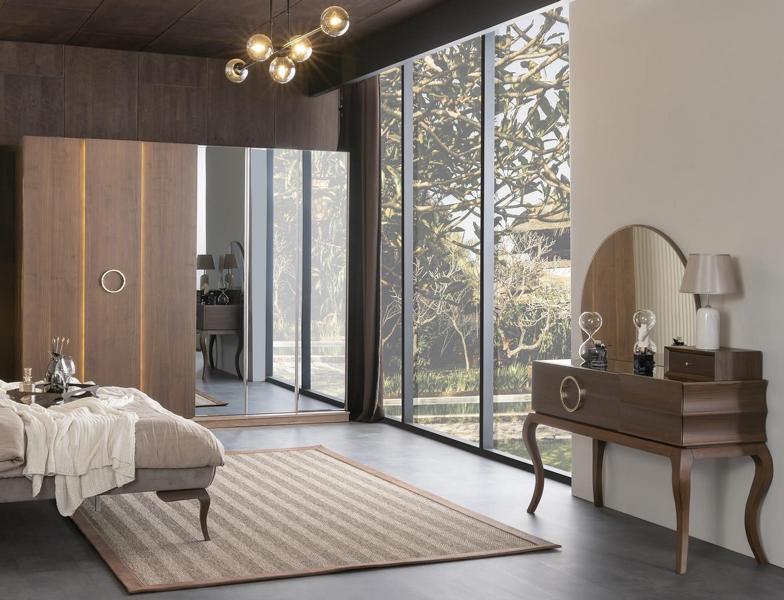Kleiderschrank Schminktisch Garderobenschrank Verspiegelt Schlafzimmer Schrank von JV Möbel