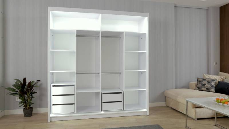 Kleiderschrank Schränke Schrank Schrankwand 2 Türen Holz Neu Schlafzimmer Möbel von JV Möbel