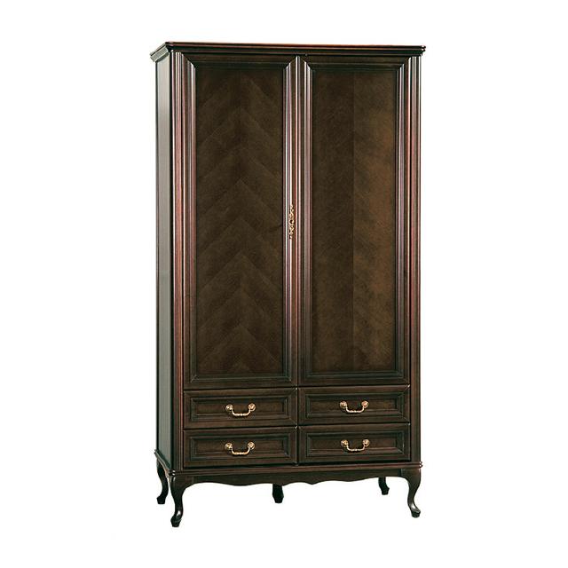 Kleiderschrank Schrank Italienische Möbel Holz Antik Style Echtholz Klassischer von JV Möbel