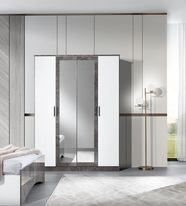 Kleiderschrank Schrank Textilschrank Regalschrank Schrankmöbel Ankleideschrank von JV Möbel