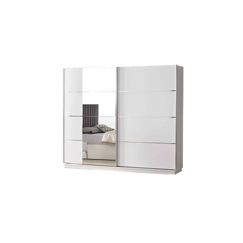 Kleiderschrank Schrank Weiß Holzschrank Spiegel Schlafzimmerschrank Schränke von JV Möbel