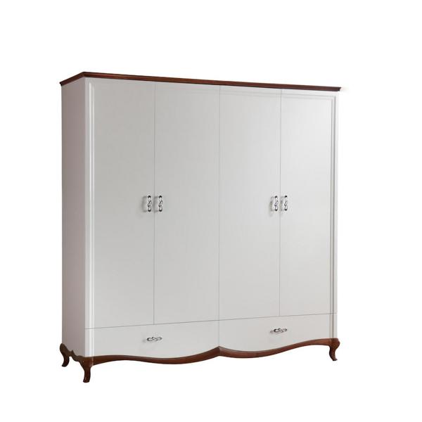 Kleiderschrank Wäscheschrank Schrank Kleiderkasten Garderobenschrank von JV Möbel