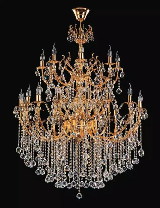 Königlicher Luxus Kronleuchter Deckenleuchter Gold Deckenlampe Lüster Kristall Königlicher Luxus Kronleuchter Deckenleuchter Gold Deckenlampe Lüster Kristall von JV Moebel