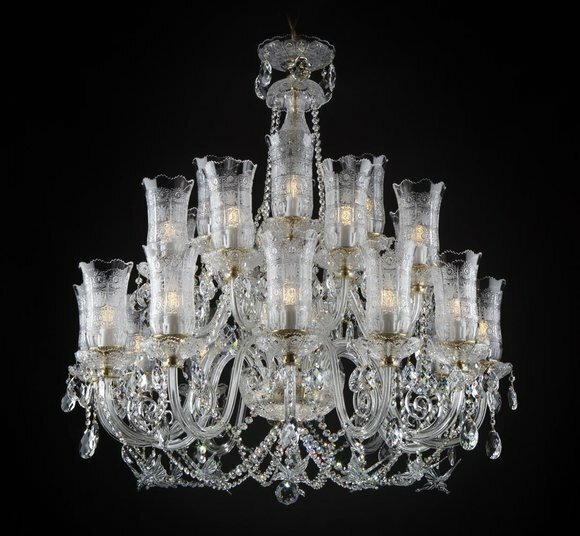 Königlicher Palast Bohemia Kronleuchter Deckenlampe Lampe Leuchten von JV Möbel