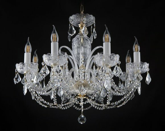 Königlicher Palast Bohemia Kronleuchter Lampe Leuchten 8x Lampen Königlicher Palast Bohemia Kronleuchter Lampe Leuchten 8x Lampen von JV Möbel