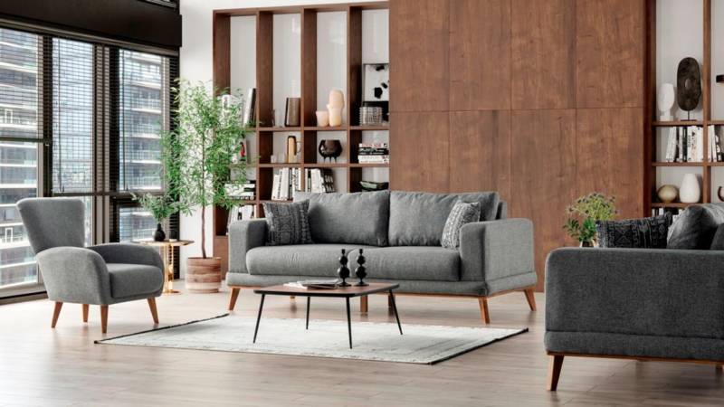 Komfortable 3+3+1 Sofagarnitur Stilvolles Designer Luxus Relaxgarnitur Loungeset von JV Möbel