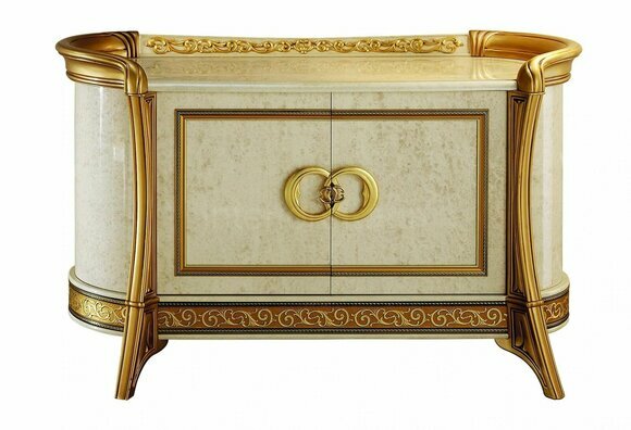 Kommode Design Holz Kommoden Schrank Luxus Sideboard Lowboard Anrichte Beige Kommode Design Holz Kommoden Schrank Luxus Sideboard Lowboard Anrichte Beige von JV Möbel