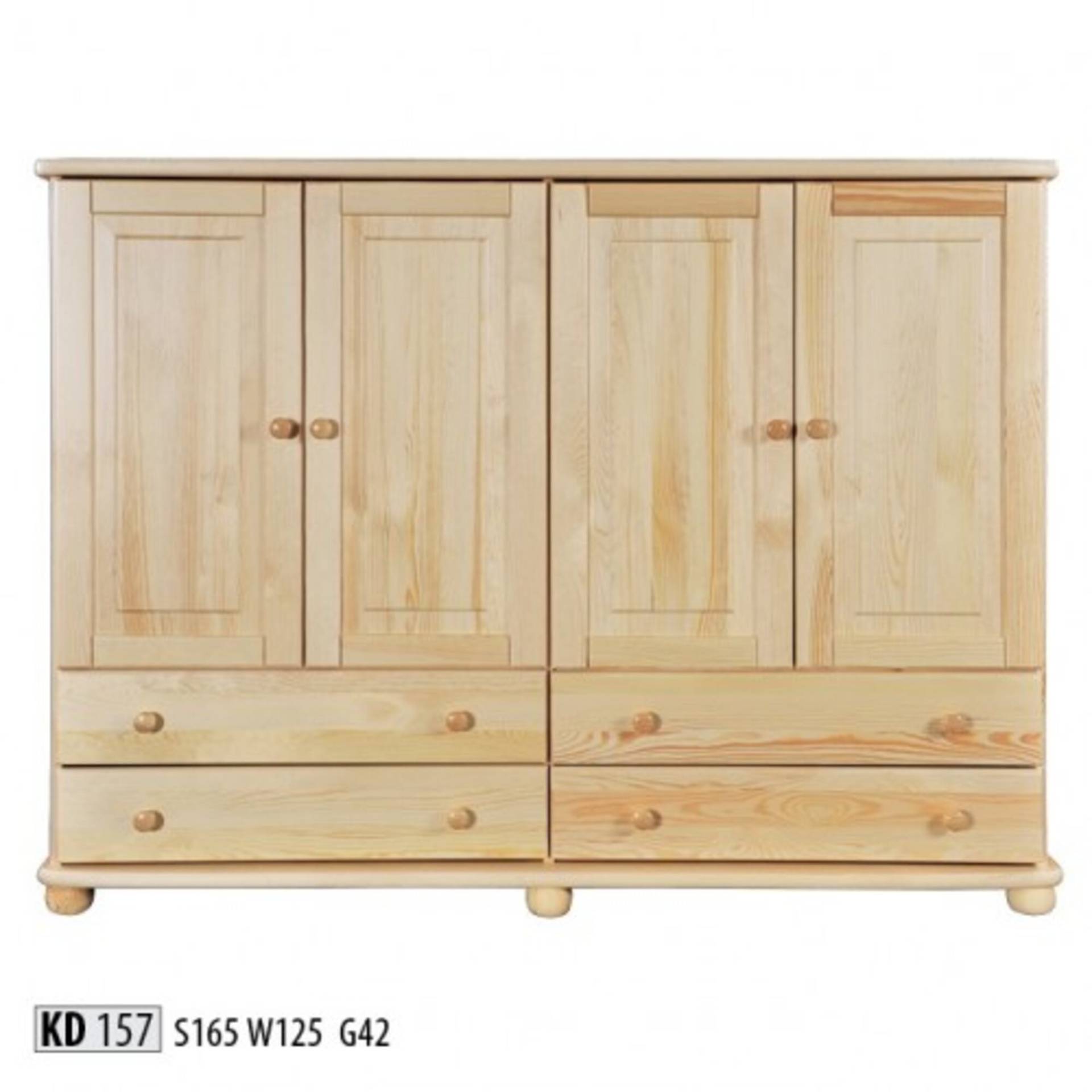 Kommode Design Lowboard Anrichte Schrank Echtes Holz Buffet Kommoden Sideboard von JV Möbel