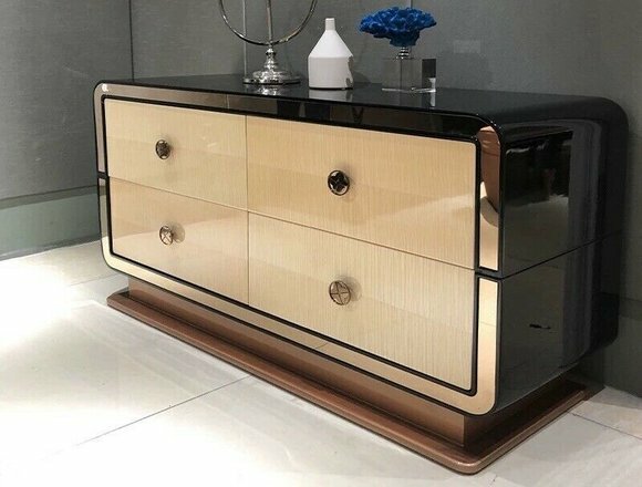 Kommode Designer Kommoden Schrank Holz Hochglanz XXL Big Luxus von JV Möbel