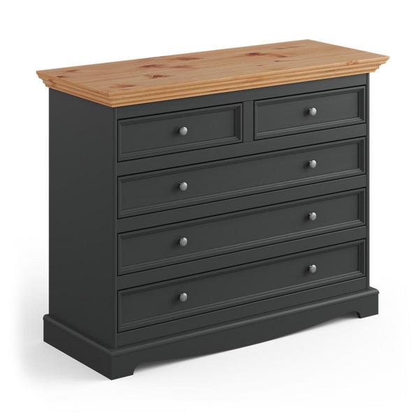 Kommode Luxus Kommoden Landhaus Design Möbel Polster Holz Konsole Schwarz Board von JV Möbel