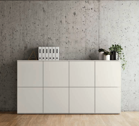 Kommode Sideboard Anrichte Highboard Kommode Weiß Schrank Wohnzimmer Holz Neu von JV Möbel