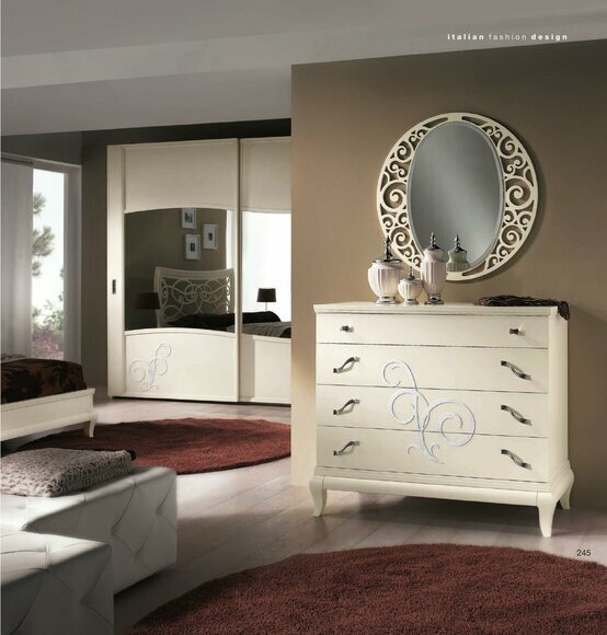 Kommode Spiegel Kommoden Schrank Regal Konsole Möbel Italy Set 2tlg. von JV Möbel