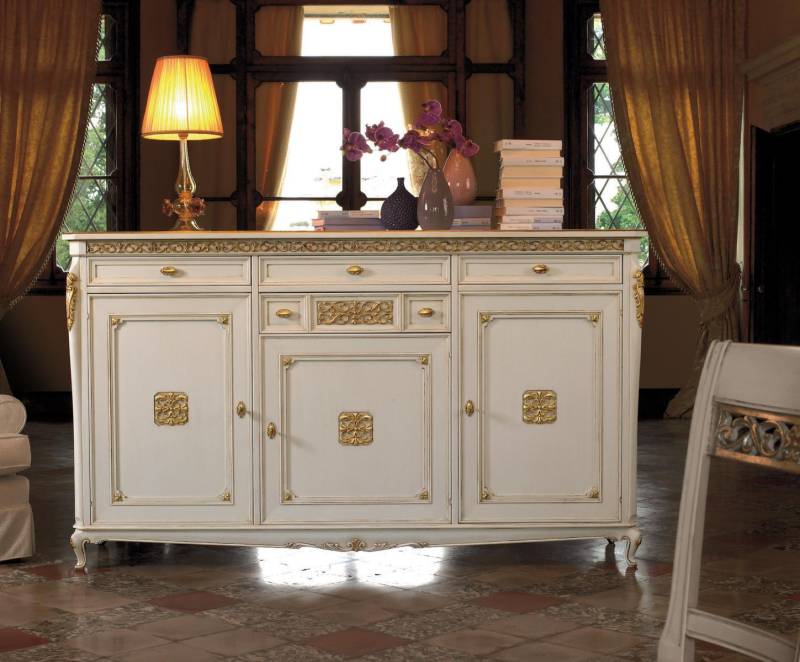 Kommode Vitrinen Schrank Weinschrank Regal Schränke Landhaus Anrichte Vitrine von JV Möbel