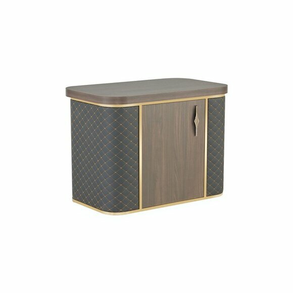 Kommode Zweifarbig Braun Schwarz Modern Design Stil Arbeitszimmer Holz von JV Moebel