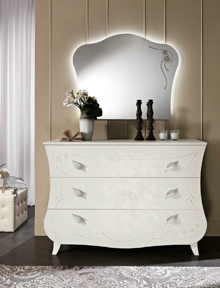 Kommoden Italienische Möbel Massiv Spiegel 2tlg Kommode Sideboard Schrank Holz von JV Möbel