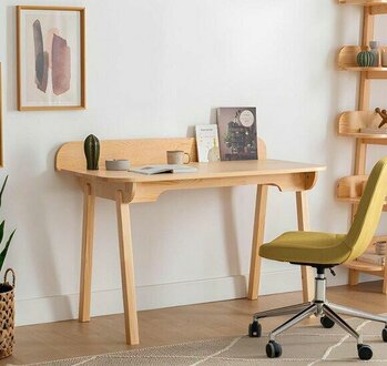 Kompakter Beiger Laptoptisch Designer Computertische Büro Einrichtung von JV Moebel