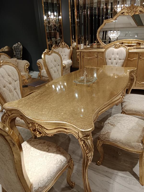 Komplett Set 4x Stühle Klassisch Garnitur Esszimmer Holz Design Stühle von JV Möbel