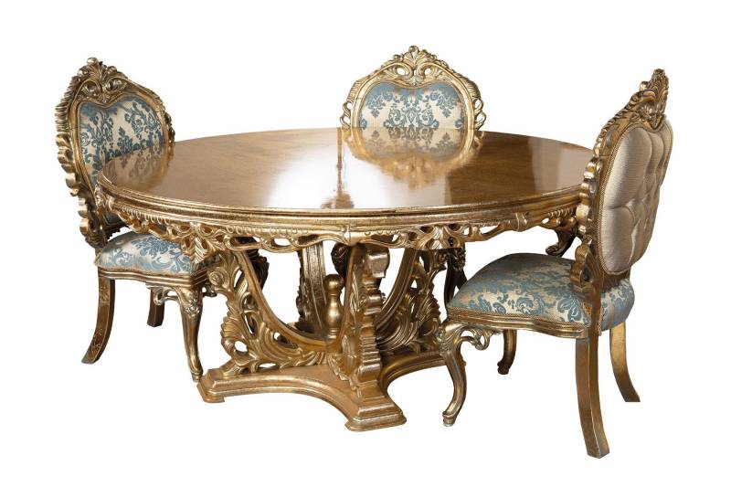 Komplett Set Esstisch + 4 Stühle Esszimmer Garnitur Ess Gruppe Tisch Tische 5tlg von JV Möbel