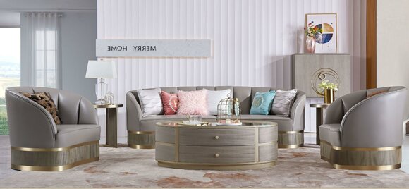 Komplett Set Sofagarnitur 411 Sitz Modern Designer Wohnlandschaft 4tlg Garnitur von JV Möbel
