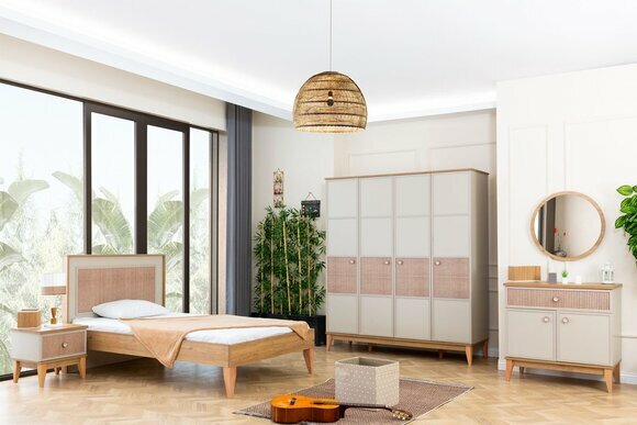 Komplettes Kinderzimmer Set Designer Bett Schrank Schreibtisch Kommode von JV Moebel