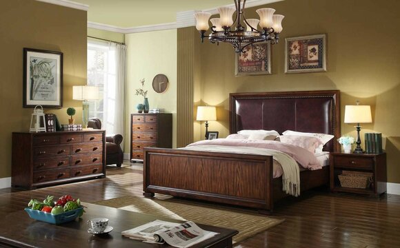 Komplettes Schlafzimmer Set 4 tlg Design Modern Luxus Bett 2x Nachttisch Kommode Komplettes Schlafzimmer Set 4 tlg Design Modern Luxus Bett 2x Nachttisch Kommode von JV Möbel