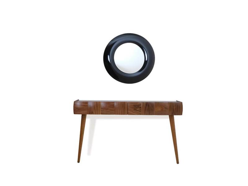 Konsole Kommode Modern Holz Konsolentisch mit Spiegel Luxus Wohnzimmer von JV Möbel