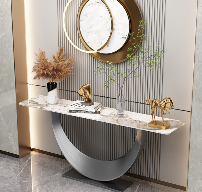 Konsolen Designer Luxus Modern Konsolentisch Edelstahl Design Silber von JV Möbel