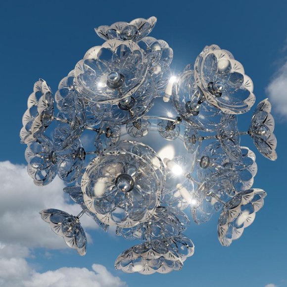Kristall Bohemia Kronleuchter Luster Hängeleuchte Leuchte Lampe von JV Möbel