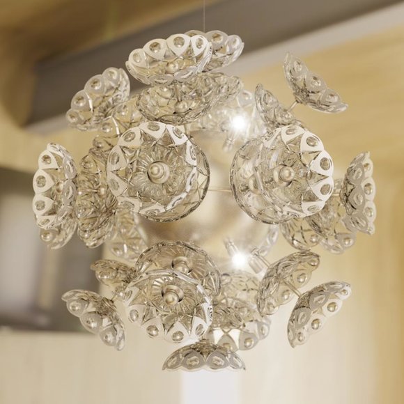 Kristall Bohemia Luster Hängeleuchte Leuchte Lampe Deckenleuchte von JV Möbel