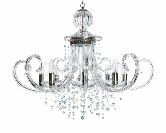Kristall Hängeleuchte Kronleuchter Pendelleuchte Deckenlampe Elite Bohemia von JV Möbel