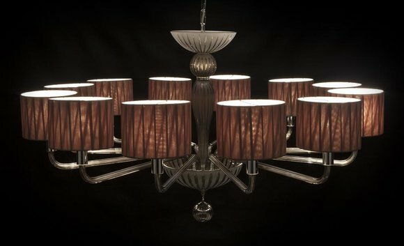 Kristall Hängeleuchte Kronleuchter Pendelleuchte Deckenlampe Elite Bohemia von JV Möbel