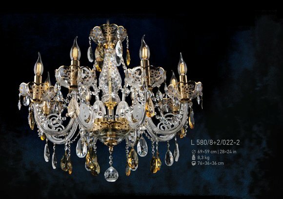 Kristall Leuchte Decken Luster Kronleuchter Lampe Leuchte Bohemia Lampen von JV Möbel