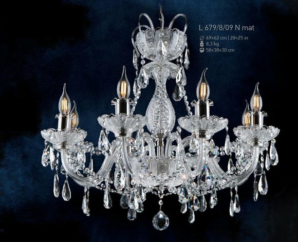 Kristall Leuchte Luster Lampe Leuchte Lampen Decken Kronleuchter Bohemia von JV Möbel
