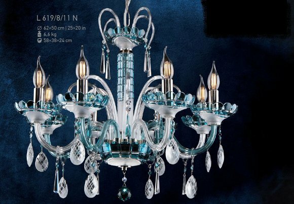 Kristall Leuchte Luster Leuchte Lampen Decken Kronleuchter Bohemia Decken von JV Möbel