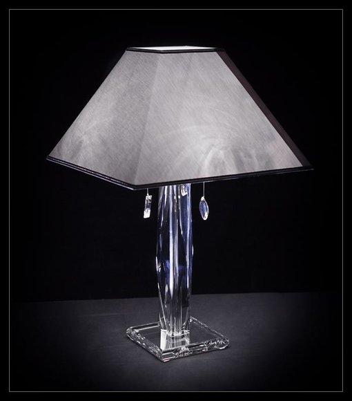 Kristall Nachttisch Schreibtisch Lampe Tischlampe Lampe Leuchte Tisch von JV Möbel