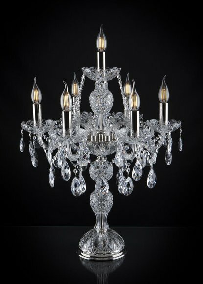 Kristall-Tischlampe Elite Bohemia von JV Möbel